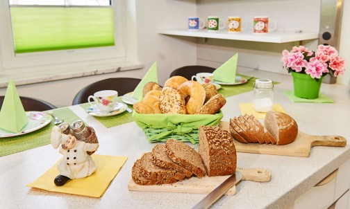 Essecke in der Ferienwohnung Alpenrose