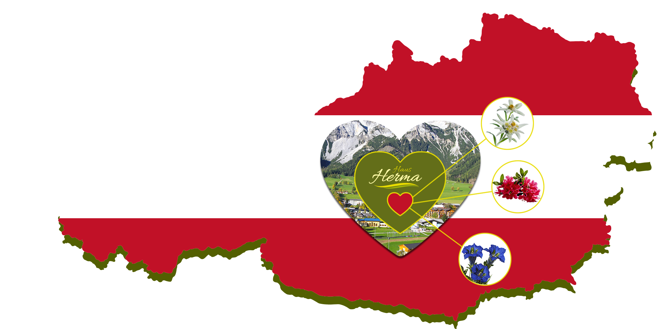 Herzlich Willkommen im Herzen Österreichs - im Herzen von Ramsau - im Herzen von Haus Herma!
